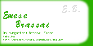 emese brassai business card